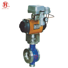 China Factory Hot Sale Pneumatic V type Regulating Control Ball Valve